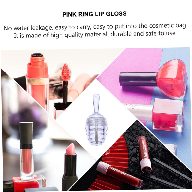 MERRYHAPY 15pcs Honeycomb Lip Gloss Tubes Clear Container Refillable Bottles
