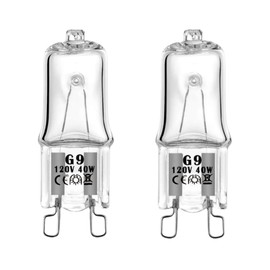 (2 PCS) WB25T10102 Lamp Halogen Bulb G9 fits for GE Electrolux Kenmore Range/Stove/Oven Light Bulb -Replace 318946400 3025992 WB08T10045 WPW10571723