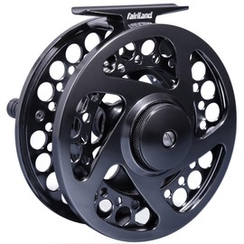 fairiland TURMAX Fly Reel Large Arbor CNC-Machined Fly Fishing Reel 3/4, 5/6, 7/8, from Bar Stock Aluminum with Sealed Carbon Drag (3/4wt)