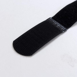 Wake Sangyo BR058 Crunchy Belt with Buckle, No Elastic (Normal Type), Black, 1 x 15.7 inches (25 x 400 mm), Tripod, Golf Club, Cable Ties