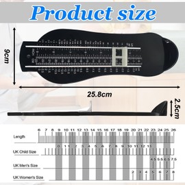 Family Foot Measuring Device for Children - Accurate Shoe Sizing Tool for Kids, Adjustable with Easy-to-Read Scale, Ideal for Home and School Use