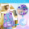 FTJCF 16.5" Cat Backpack for Girls, 3Pcs Kids Bookbag Set