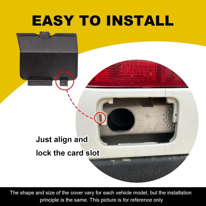Goholy Car Rear Bumper Tow Hook Cover Compatible with Mazda