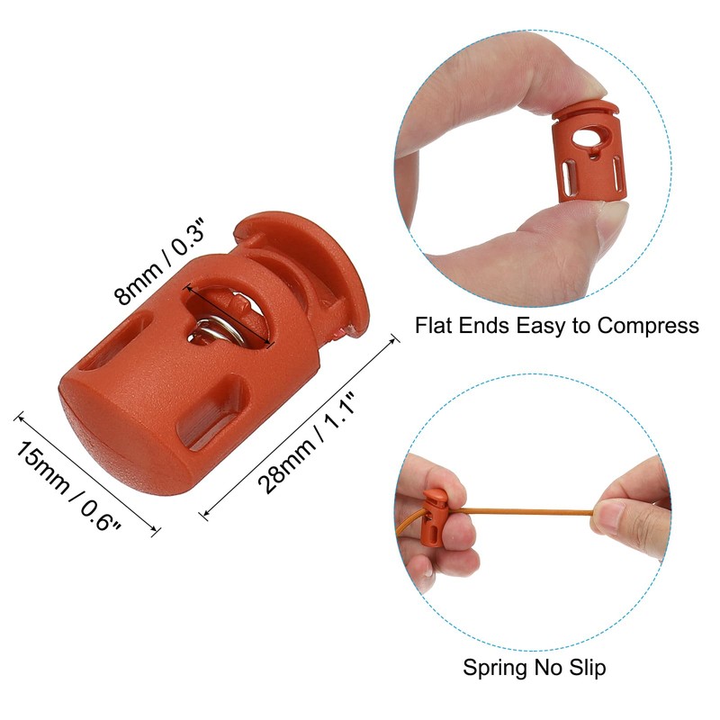 PATIKIL 10 Yard Elastic Bungee Cord & Single Hole Cord