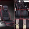 YINZINR Universal PU Leather 5-Seats Front + Rear SUV Car