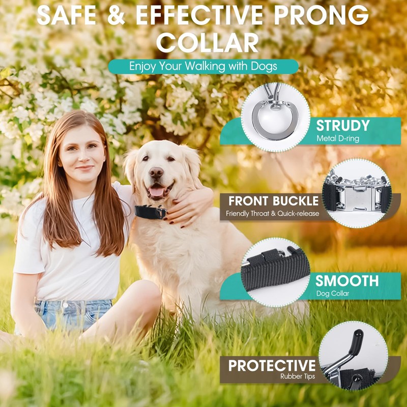 Adjustable Training Collar with Quick Release Buckle, No Pull Dog