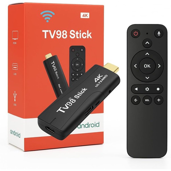 Android TV Stick 4K Mini Smart TV Box DDR4 2GB
