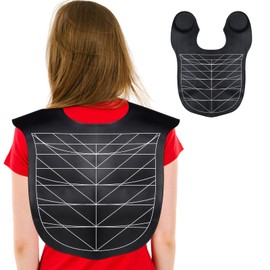 yarlung yarlung Hair Cutting Collar Cape, Silicone Hair Cutting Guide Cape for Hair Styling, Salon Hairdressing, Barber Shop, Weighted Neck Wrap, Black