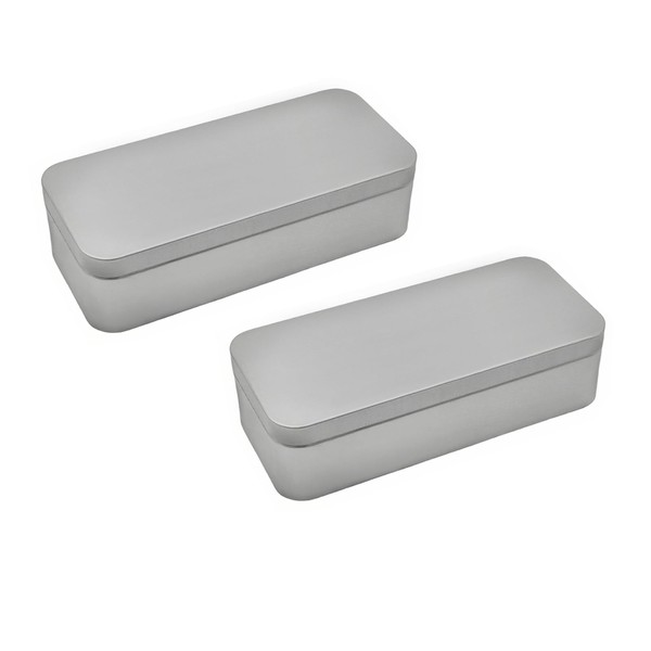 WESTKAIBA Tin Box Tin Can Square Container Storage Trinket Large