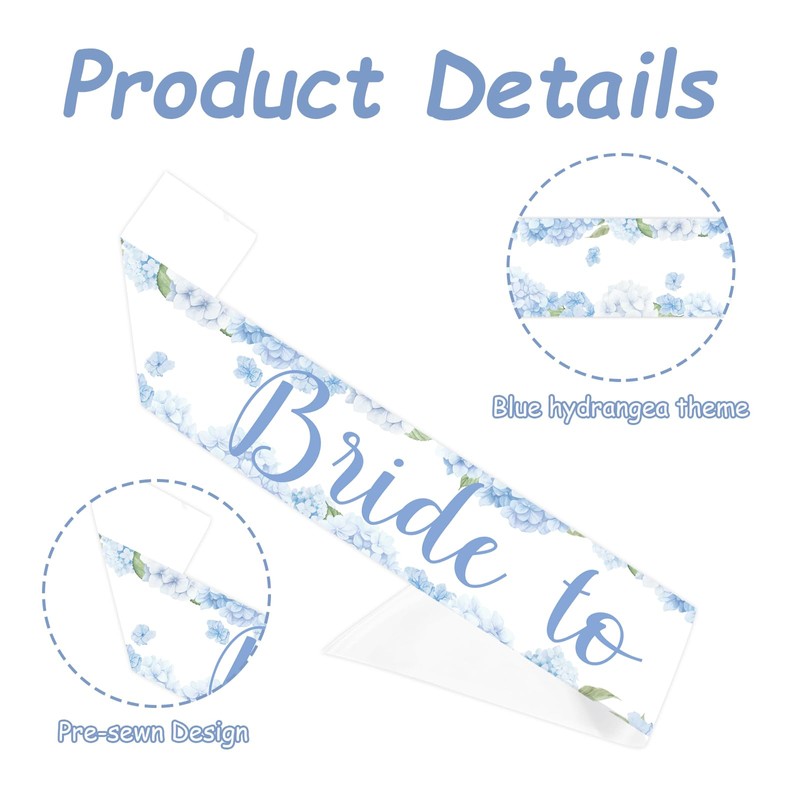 Bride to Be Sash Something Blue Before I Do Sash