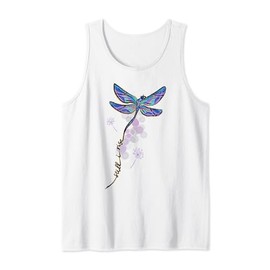 Motivational Dragonfly Still I Rise Perseverance Positive Tank Top