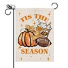 GPGHE Fall Garden Flag Football Pumpkin Leaves Double Sided Outside
