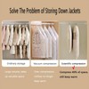 Space Saving Hanging Garment Bag with Self Compression Zipper with
