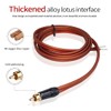 Gold-Plated RCA to Bare Wire Speaker Cable - 14AWG OFC