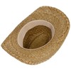 Lipodo Tencova Western Straw Hat - Natural Colour Hat -