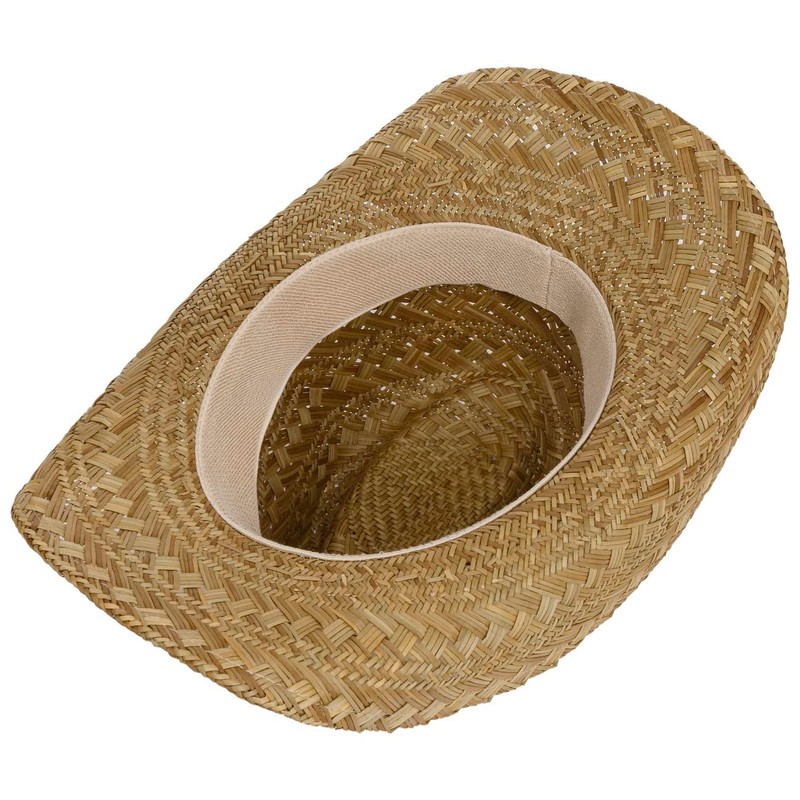 Lipodo Tencova Western Straw Hat - Natural Colour Hat -