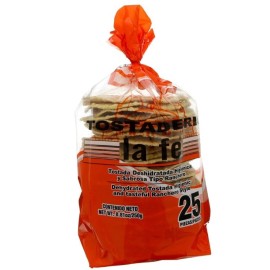 La Fe 3 BAGS - Tostadas La Fe Dehydrated Corn Tostadas, Deshidrata De Maíz
