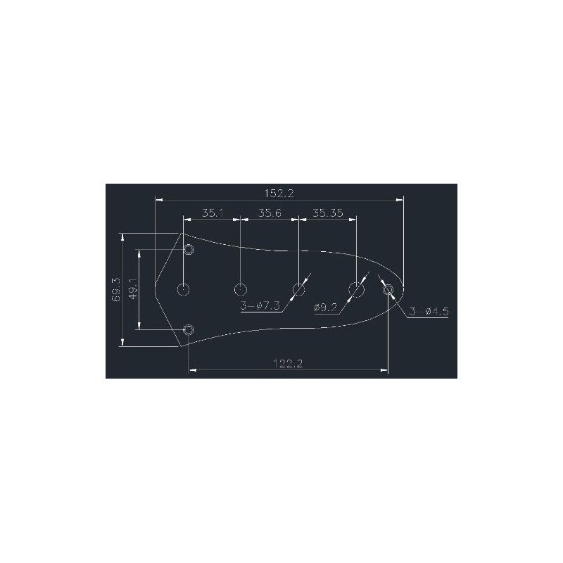 (E20) Control Plate For Fender Jazz Bass JB Guitar ,High