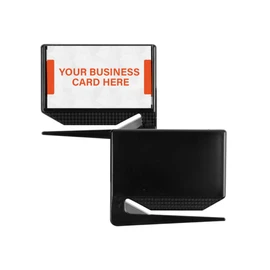 Uncommon Desks Business Card Letter Openers - (100 Pack) (Black) Professional Letter Openers with Business Card Insert, Perfect Promotional Item for Business