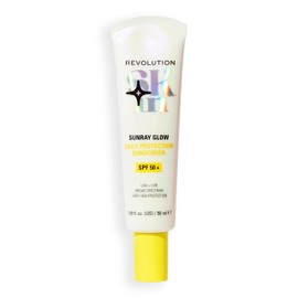 Revolution Skin, Sunray Glow Daily Protection Sunscreen SPF 50+, Lightweight, Non-Greasy Formula with Vitamin C, Face Sun Cream, Vegan & Cruelty-Free, 50ml
