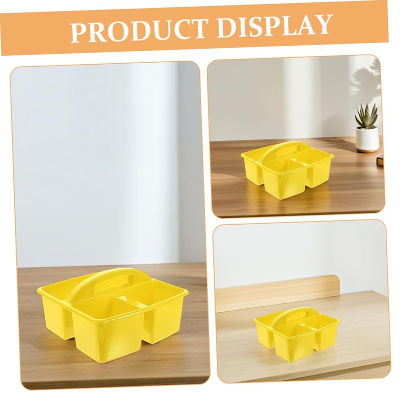 Gadpiparty Classroom Storage Organizer Basket with Compartments Pe Supply Tote