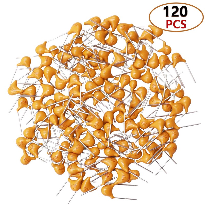 mxuteuk 0.1uF 104 100nF Multilayer Monolithic Ceramic Capacitor 5.08mm