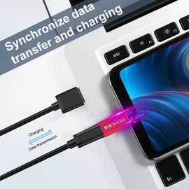 TRANLIKS Adapter USB C to Micro USB, Pack of 5, Micro USB Female to USB Type C Male Adapter, Suitable for Charging and Data Sync, Red