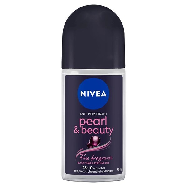 Nivea for Women Deodorant Roll On Pearl And Beauty Fine Fragrance Black Pearls 50ml