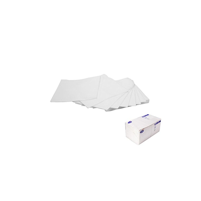 Duni Cocktail Napkins 2-Ply Cellulose Plain White 24 x 24