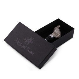 Vagabond House Pewter Pheasant Bottle Stopper Wine Topper Silicone Saver Artisan Designer Handcrafted - Gift Boxed 5 inch Tall