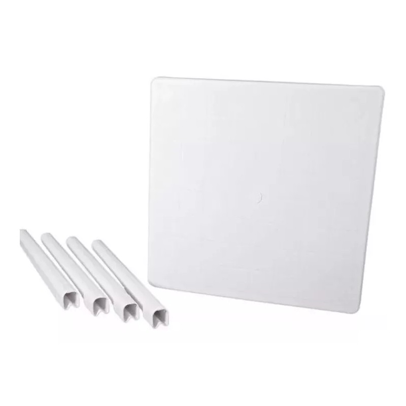 Alica Mesa De Plástico Con Patas Desmontables De 80 X