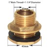 Joywayus 1" Male And No Female Inside Soild Brass Water