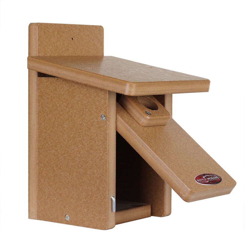 Kettle Moraine Recycled Wren & Chickadee Nest Box for Mounting