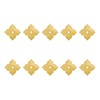 Tiazza Pack of 10 Brass Flat Washing Machines Back Plates