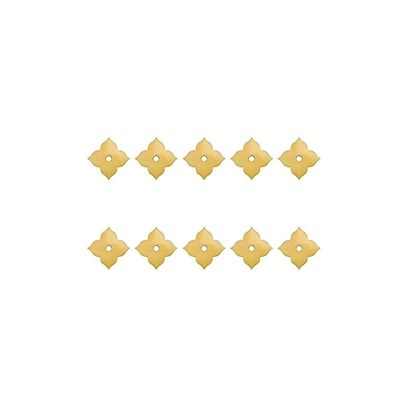 Tiazza Pack of 10 Brass Flat Washing Machines Back Plates