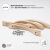 JOWE 4 Wooden Handles | Wood Kitchen Door Handles Made