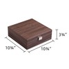 Frebeauty Earring Organizer Classic Jewelry Box 50 Slots Double Layer