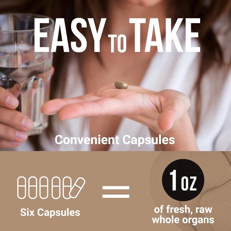 Beef Organ Supplement, Grass Fed Beef Organs for Men &