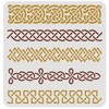 FINGERINSPIRE Celtic Knotwork Border Stencil 11.8x11.8 inch Reusable Rope Knot