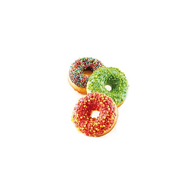 Silikomart Professional SF170 Silicone Mold, Donuts