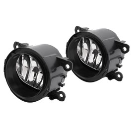 KUAFU Pair Fog Light Compatible with 2012-2015 Honda Pilot EX-L/EX/LX/SE Sport Utility 4-Door Bumper Fog Lamp w/Bulbs Replacement for AC2592111 Plastic + Glass Clear Lens Driver & Passenger Side