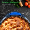 NutriChef Blue Silicone Handles - Flexible Design for Nonstick Carbon