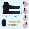 Finger Splints, 2pcs Finger Braces with 6pcs Nylon Sleeves for