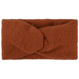 styleBREAKER 04026043 Women's Fine Knit Headband with Soft Surface and Twist Knot Detail, Warm Winter Headband, Colour: Cognac