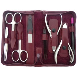 Tenartis 5-Piece Manicure Case Made of Genuine Leather