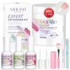 Saviland Kit Uñas Polvo Inmersión Transparente Starter 60g 1oz Dip