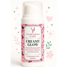 Crema Iluminadora - Yaakunaj Care Creamy Glow - 100 ml - Para Mujer - Con Alfa Arbutina, Aceite de Rosa Mosqueta, Almendras y Feromonas - Crema Noctur