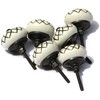 owlKraft Set of 6 Black & White Vintage Ceramic Knobs