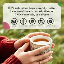 Aromlife Natural PCOS Spearmint Tea – Organic Hormone Balance & Fertility Support for Women | Caffeine-Free Herbal Tea, 10 Bags