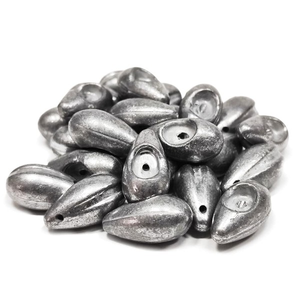 Poisson Lead Teardrop Free Rig Frilig Sinker 6 Variations 34g